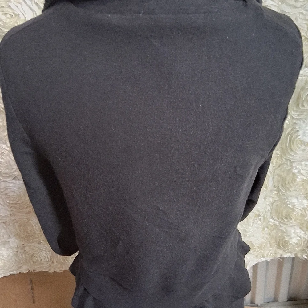 Kate Spade Black Teddy Jacket with Sherpa Collar